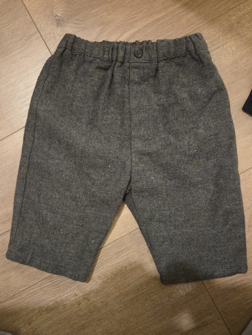 Zara Kids Charcoal Gray Knit Trousers